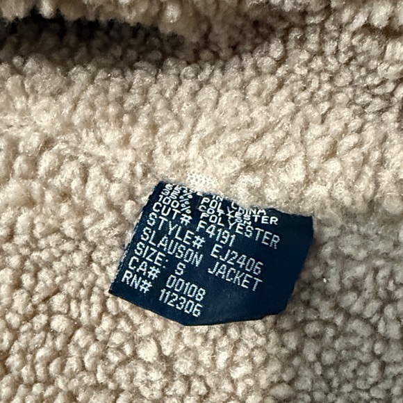 Men’s Small Beige Sherpa-Lined Shirt Jacket - Picture 3 of 5